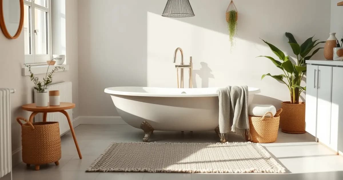 Tapis de bain qui glisse ? 9 astuces sûres et stylées