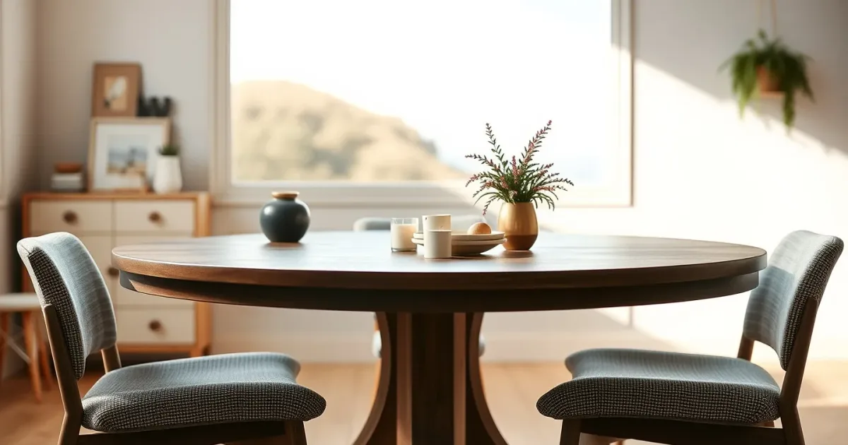 Table ronde ou rectangulaire : le bon choix pour ta pièce