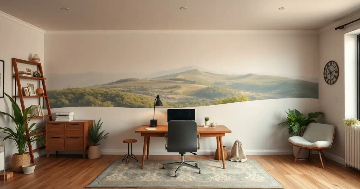 Papier peint panoramique : pose nickel, sans faux raccords